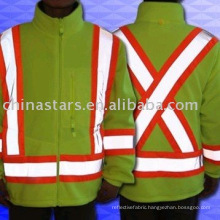 high visibility warning reflective safety jacket